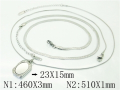 HY Wholesale Necklaces Stainless Steel 316L Jewelry Necklaces-HY59N0278PE