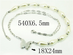 HY Wholesale Necklaces Stainless Steel 316L Jewelry Necklaces-HY80N0618OL