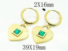 HY Wholesale Earrings 316L Stainless Steel Earrings-HY80E0678MLS