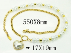 HY Wholesale Necklaces Stainless Steel 316L Jewelry Necklaces-HY80N0628PE