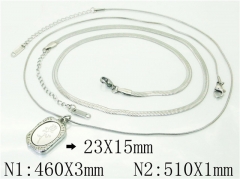 HY Wholesale Necklaces Stainless Steel 316L Jewelry Necklaces-HY59N0279PX