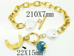 HY Wholesale Bracelets 316L Stainless Steel Jewelry Bracelets-HY21B0537HME