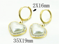 HY Wholesale Earrings 316L Stainless Steel Earrings-HY80E0676NC