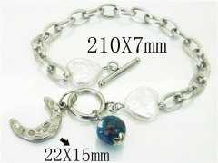 HY Wholesale Bracelets 316L Stainless Steel Jewelry Bracelets-HY21B0524HKY