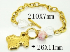 HY Wholesale Bracelets 316L Stainless Steel Jewelry Bracelets-HY21B0536HMD