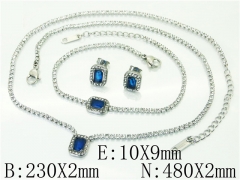 HY Wholesale Jewelry 316L Stainless Steel Earrings Necklace Jewelry Set-HY59S2417IEL