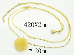 HY Wholesale Necklaces Stainless Steel 316L Jewelry Necklaces-HY92N0463HME
