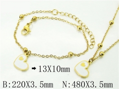 HY Wholesale Stainless Steel 316L Necklaces Bracelets Sets-HY91S1446HIZ