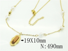 HY Wholesale Necklaces Stainless Steel 316L Jewelry Necklaces-HY51N0050HMW