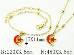 HY Wholesale Stainless Steel 316L Necklaces Bracelets Sets-HY91S1453HIE