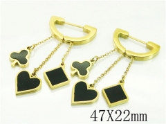 HY Wholesale Earrings 316L Stainless Steel Earrings-HY80E0688OL