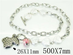 HY Wholesale Necklaces Stainless Steel 316L Jewelry Necklaces-HY21N0151HMG
