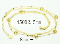 HY Wholesale Necklaces Stainless Steel 316L Jewelry Necklaces-HY32N0815HJZ