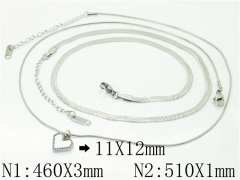 HY Wholesale Necklaces Stainless Steel 316L Jewelry Necklaces-HY59N0281OW