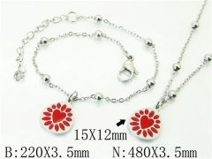 HY Wholesale Stainless Steel 316L Necklaces Bracelets Sets-HY91S1418HQQ
