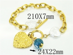 HY Wholesale Bracelets 316L Stainless Steel Jewelry Bracelets-HY21B0535HMF