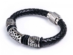 HY Wholesale Leather Bracelets Jewelry Popular Leather Bracelets-HY0143B0154