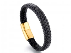 HY Wholesale Leather Bracelets Jewelry Popular Leather Bracelets-HY0143B0190