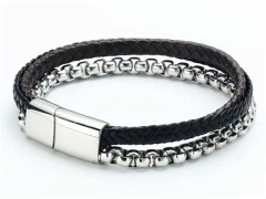 HY Wholesale Leather Bracelets Jewelry Popular Leather Bracelets-HY0143B0147