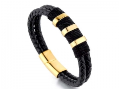 HY Wholesale Leather Bracelets Jewelry Popular Leather Bracelets-HY0143B0187