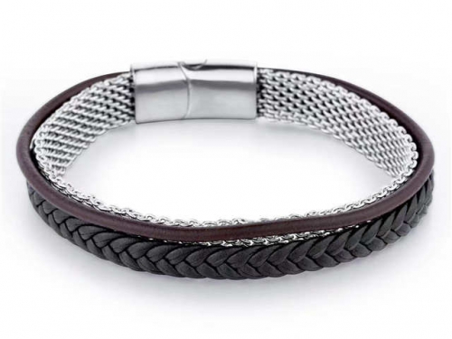HY Wholesale Leather Bracelets Jewelry Popular Leather Bracelets-HY0143B0194