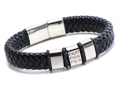 HY Wholesale Leather Bracelets Jewelry Popular Leather Bracelets-HY0143B0204