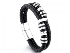 HY Wholesale Leather Bracelets Jewelry Popular Leather Bracelets-HY0143B0179