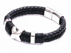 HY Wholesale Leather Bracelets Jewelry Popular Leather Bracelets-HY0143B0234