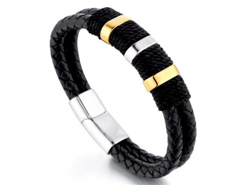 HY Wholesale Leather Bracelets Jewelry Popular Leather Bracelets-HY0143B0188