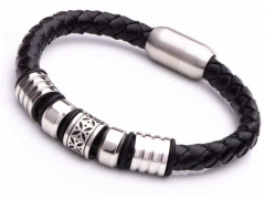 HY Wholesale Leather Bracelets Jewelry Popular Leather Bracelets-HY0143B0228