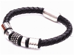 HY Wholesale Leather Bracelets Jewelry Popular Leather Bracelets-HY0143B0227