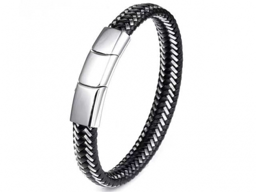 HY Wholesale Leather Bracelets Jewelry Popular Leather Bracelets-HY0143B0169