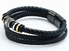 HY Wholesale Leather Bracelets Jewelry Popular Leather Bracelets-HY0143B0137