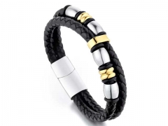 HY Wholesale Leather Bracelets Jewelry Popular Leather Bracelets-HY0143B0180