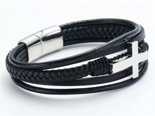 HY Wholesale Leather Bracelets Jewelry Popular Leather Bracelets-HY0143B0139