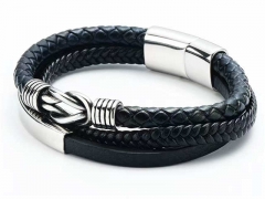 HY Wholesale Leather Bracelets Jewelry Popular Leather Bracelets-HY0143B0143