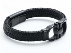 HY Wholesale Leather Bracelets Jewelry Popular Leather Bracelets-HY0143B0126