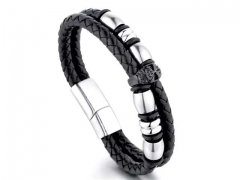 HY Wholesale Leather Bracelets Jewelry Popular Leather Bracelets-HY0143B0183