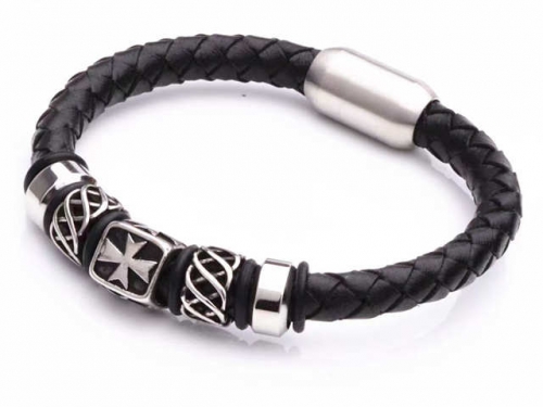 HY Wholesale Leather Bracelets Jewelry Popular Leather Bracelets-HY0143B0123