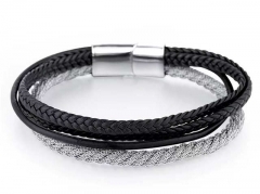 HY Wholesale Leather Bracelets Jewelry Popular Leather Bracelets-HY0143B0196