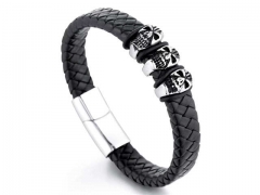 HY Wholesale Leather Bracelets Jewelry Popular Leather Bracelets-HY0143B0172