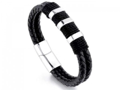 HY Wholesale Leather Bracelets Jewelry Popular Leather Bracelets-HY0143B0200