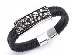 HY Wholesale Leather Bracelets Jewelry Popular Leather Bracelets-HY0143B0122