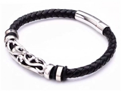 HY Wholesale Leather Bracelets Jewelry Popular Leather Bracelets-HY0143B0217