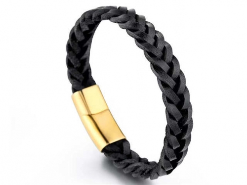 HY Wholesale Leather Bracelets Jewelry Popular Leather Bracelets-HY0143B0176