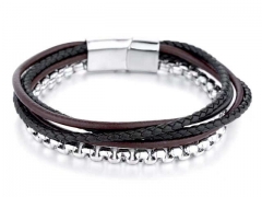 HY Wholesale Leather Bracelets Jewelry Popular Leather Bracelets-HY0143B0197