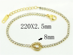 HY Wholesale 316L Stainless Steel Jewelry Bracelets-HY59B0282OLU