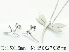 HY Wholesale Jewelry 316L Stainless Steel Earrings Necklace Jewelry Set-HY64S1314PZ