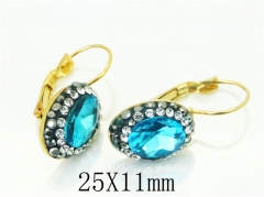 HY Wholesale Earrings 316L Stainless Steel Popular Jewelry Earrings-HY72E0044KB