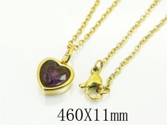 HY Wholesale Necklaces Stainless Steel 316L Jewelry Necklaces-HY15N0162MJD